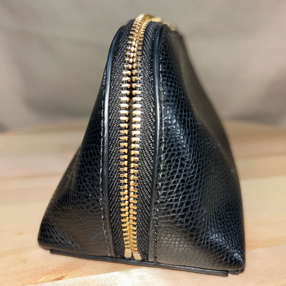 Coach Black Leather Toiletry Bag - Picture 4 of 8
